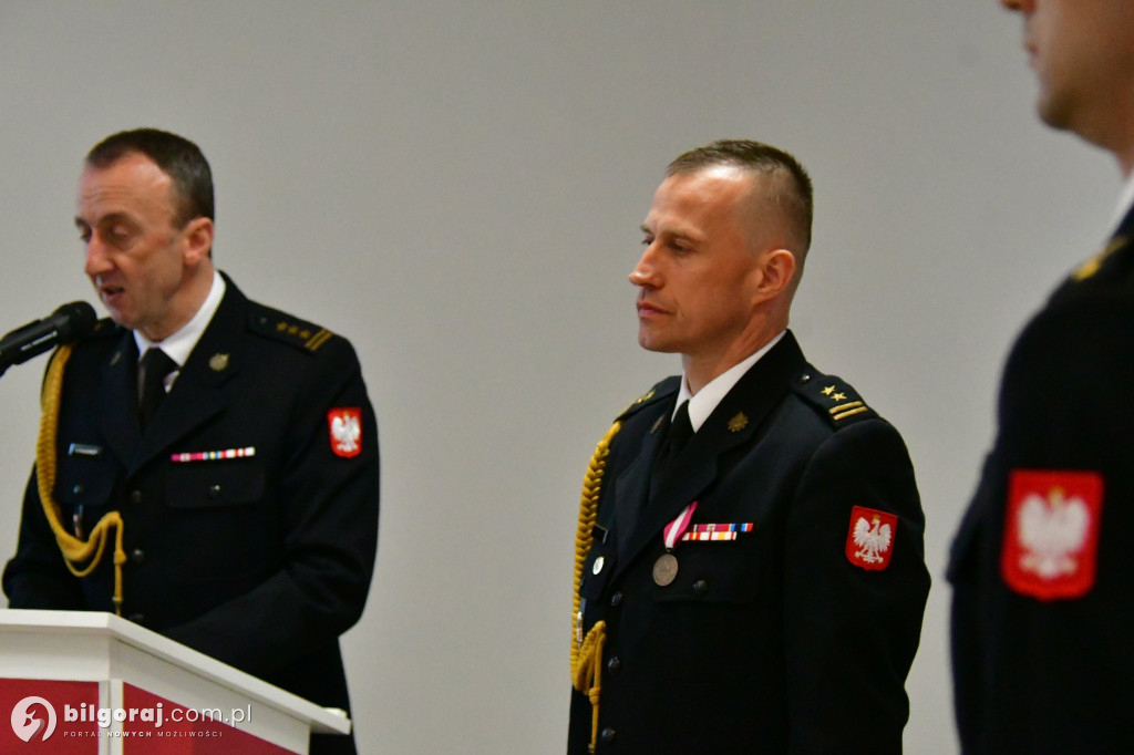 Uroczyste przejęcie obowiązków Komendanta Powiatowego PSP w Biłgoraju
