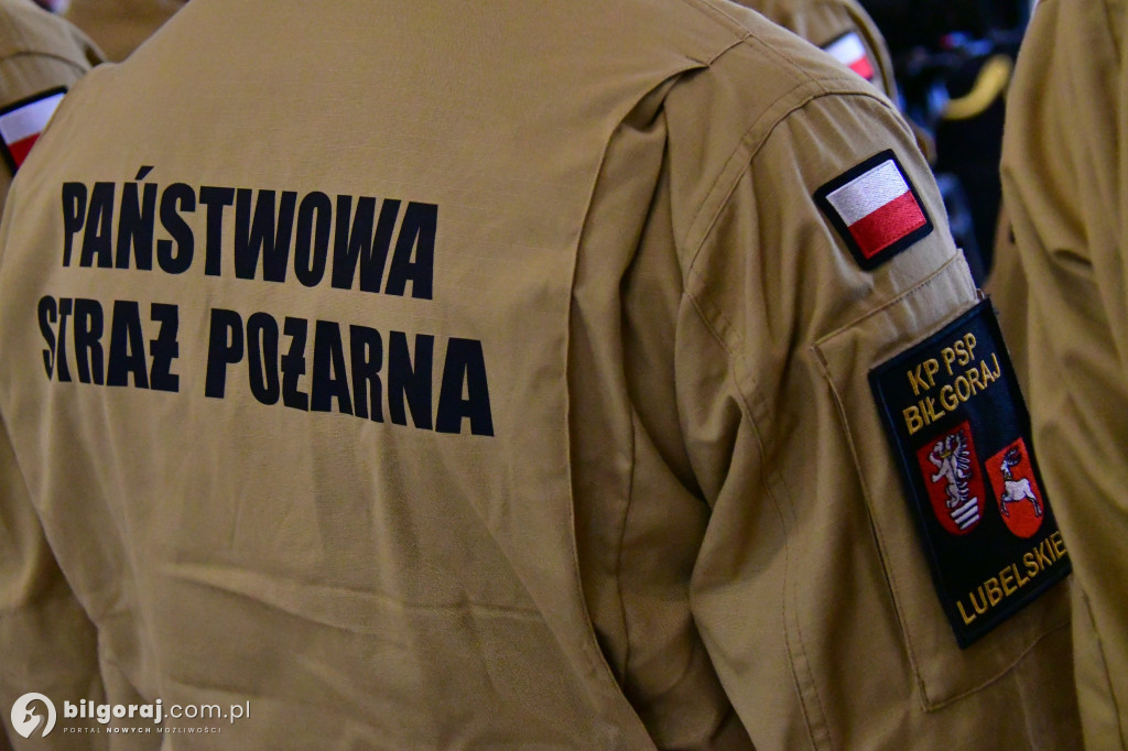 Uroczyste przejęcie obowiązków Komendanta Powiatowego PSP w Biłgoraju