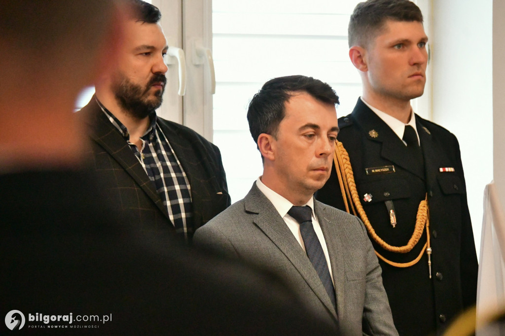 Uroczyste przejęcie obowiązków Komendanta Powiatowego PSP w Biłgoraju
