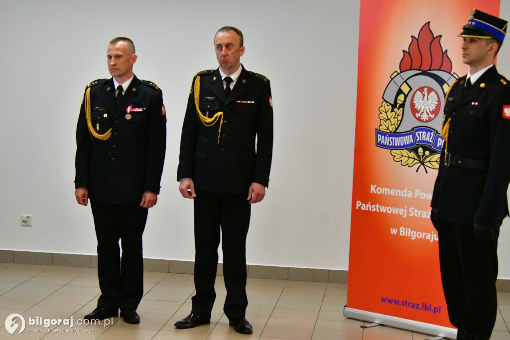 Uroczyste przejęcie obowiązków Komendanta Powiatowego PSP w Biłgoraju