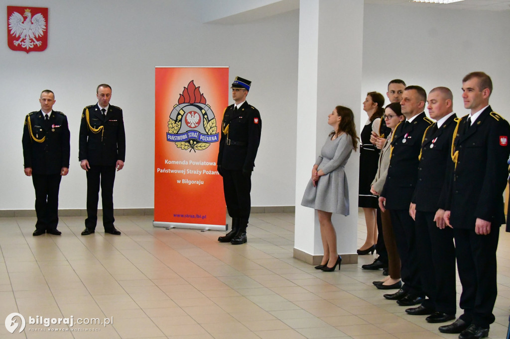 Uroczyste przejęcie obowiązków Komendanta Powiatowego PSP w Biłgoraju