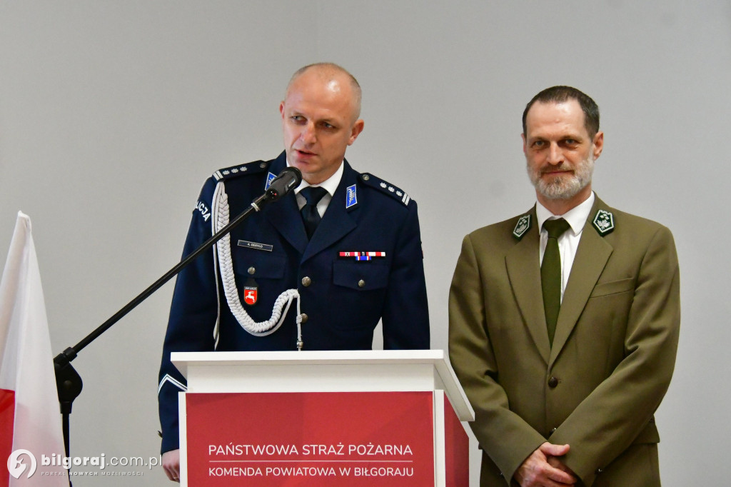 Uroczyste przejęcie obowiązków Komendanta Powiatowego PSP w Biłgoraju
