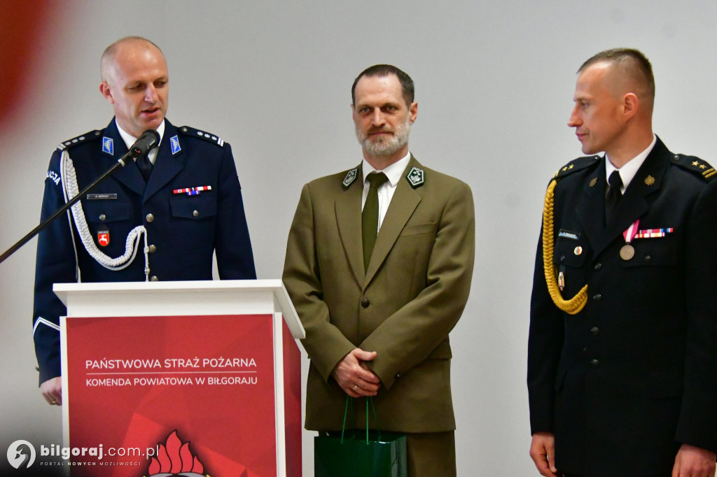 Uroczyste przejęcie obowiązków Komendanta Powiatowego PSP w Biłgoraju
