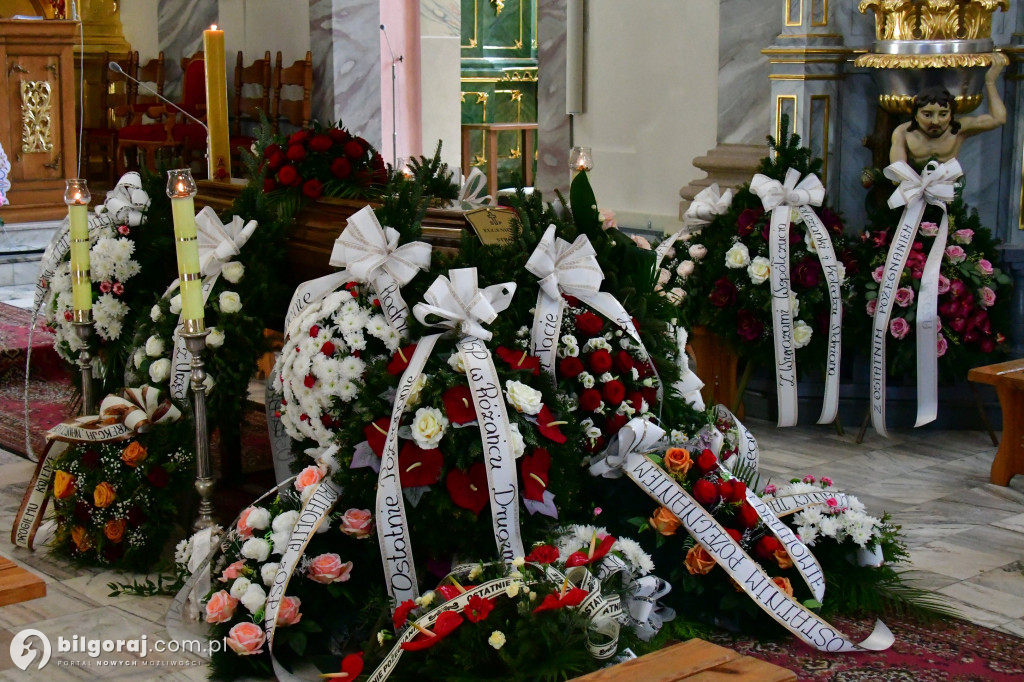 Pogrzeb śp. Eugeniusza Stróża, byłego burmistrza Tarnogrodu