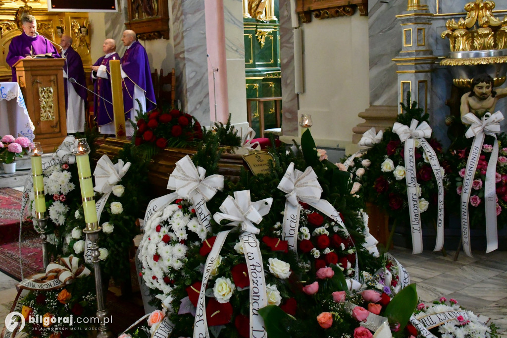 Pogrzeb śp. Eugeniusza Stróża, byłego burmistrza Tarnogrodu