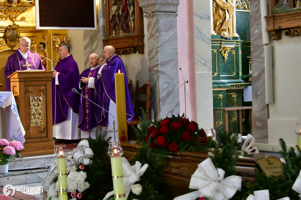 Pogrzeb śp. Eugeniusza Stróża, byłego burmistrza Tarnogrodu