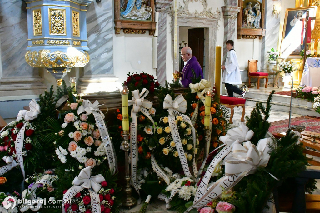 Pogrzeb śp. Eugeniusza Stróża, byłego burmistrza Tarnogrodu