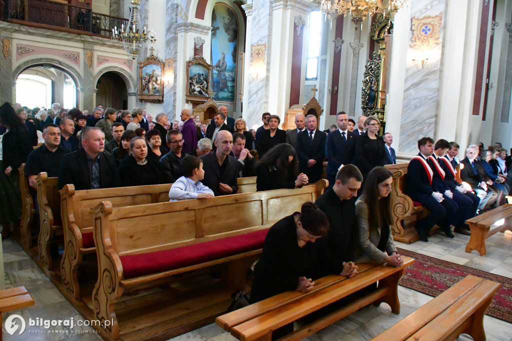 Pogrzeb śp. Eugeniusza Stróża, byłego burmistrza Tarnogrodu