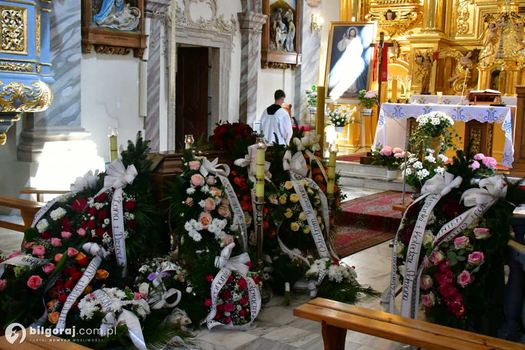 Pogrzeb śp. Eugeniusza Stróża, byłego burmistrza Tarnogrodu