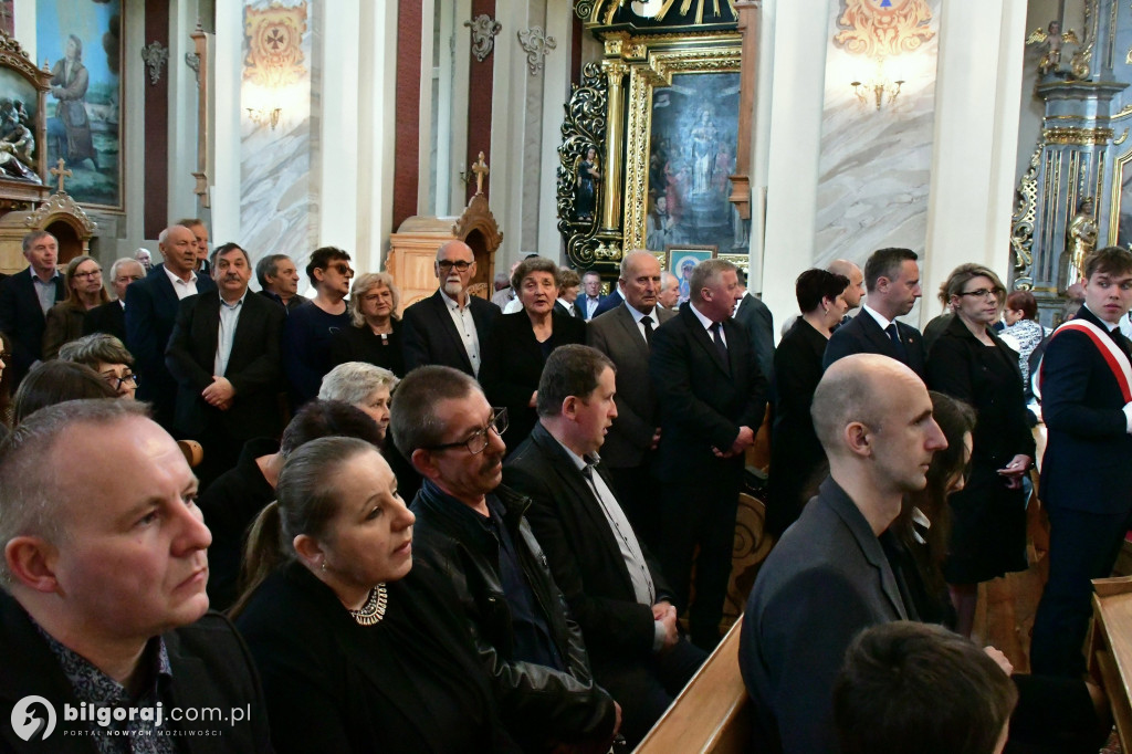 Pogrzeb śp. Eugeniusza Stróża, byłego burmistrza Tarnogrodu