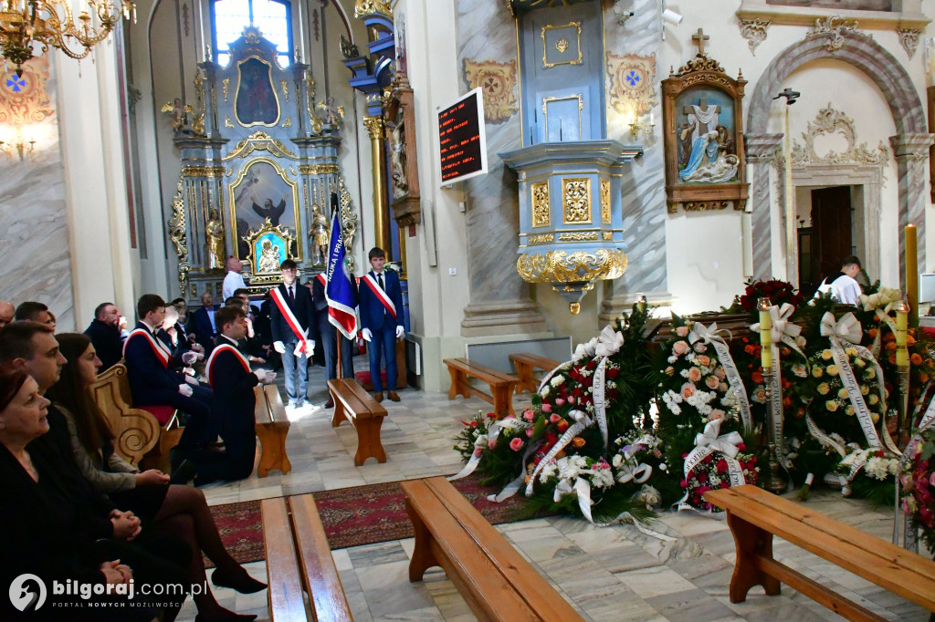 Pogrzeb śp. Eugeniusza Stróża, byłego burmistrza Tarnogrodu