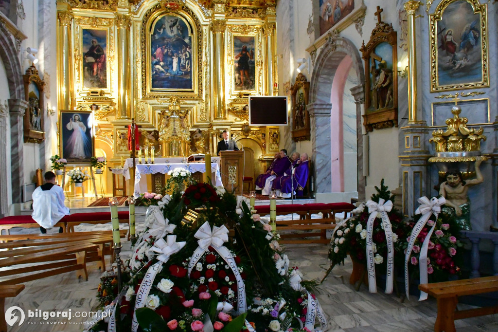 Pogrzeb śp. Eugeniusza Stróża, byłego burmistrza Tarnogrodu