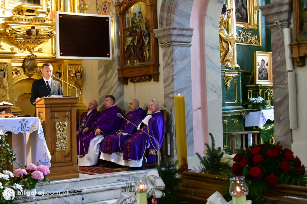 Pogrzeb śp. Eugeniusza Stróża, byłego burmistrza Tarnogrodu