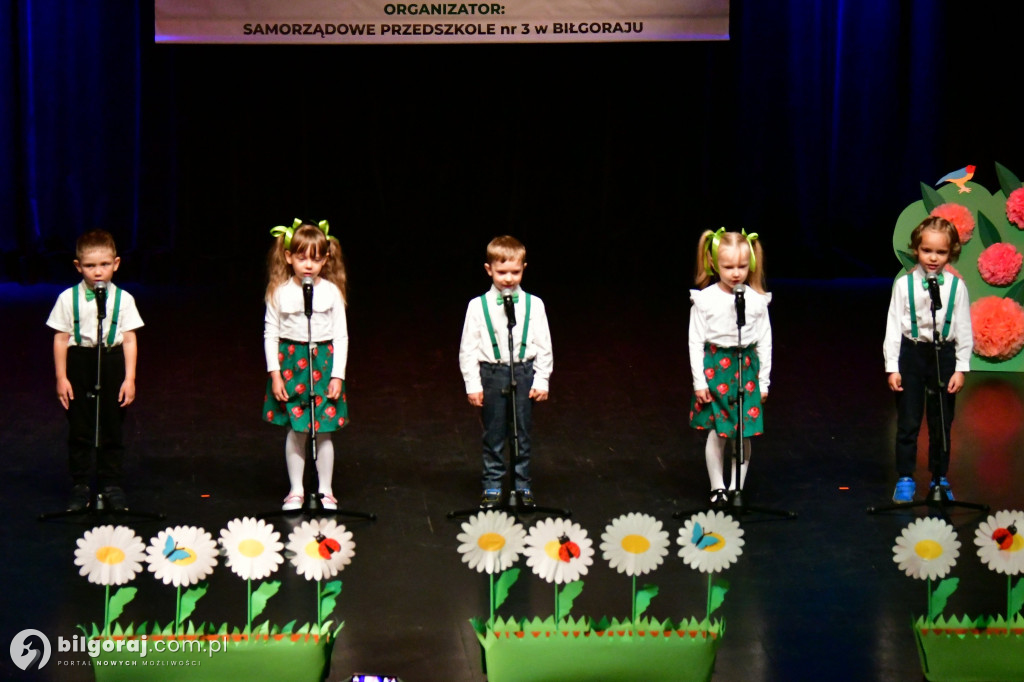 Przełamywanie tremy, pasja i radość - relacja z festiwalu dla przedszkolaków w Biłgoraju