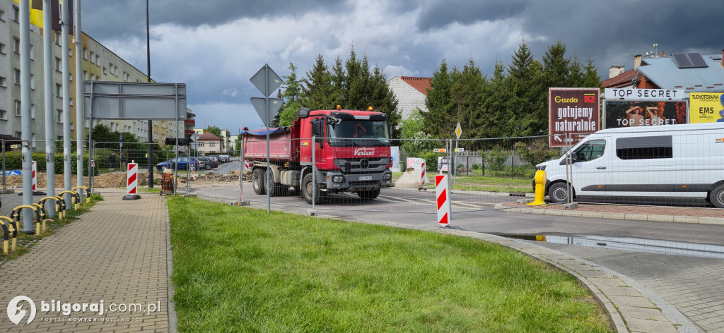 UWAGA. Utrudnienia w centrum Biłgoraja