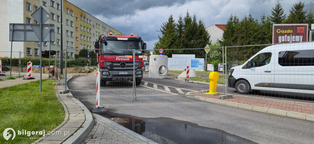 UWAGA. Utrudnienia w centrum Biłgoraja