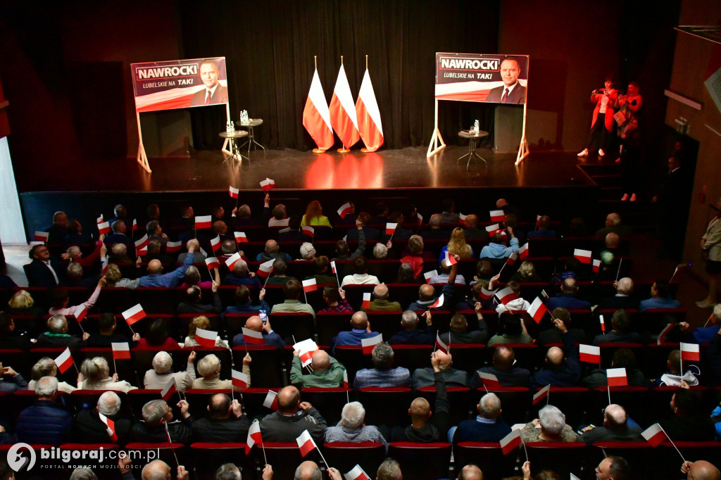 Morawiecki, Czarnek i Obajtek w Biłgoraju