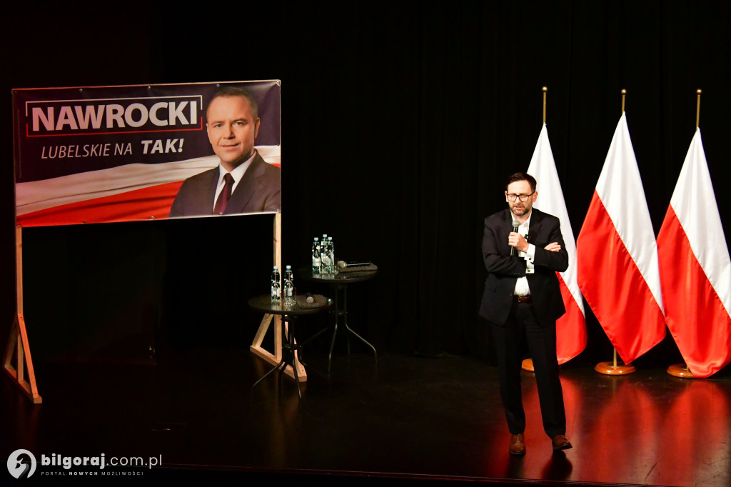 Morawiecki, Czarnek i Obajtek w Biłgoraju