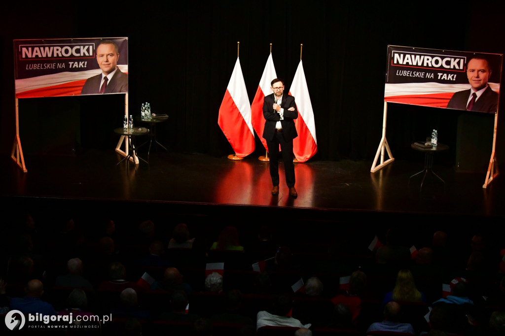 Morawiecki, Czarnek i Obajtek w Biłgoraju