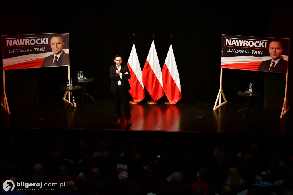 Morawiecki, Czarnek i Obajtek w Biłgoraju