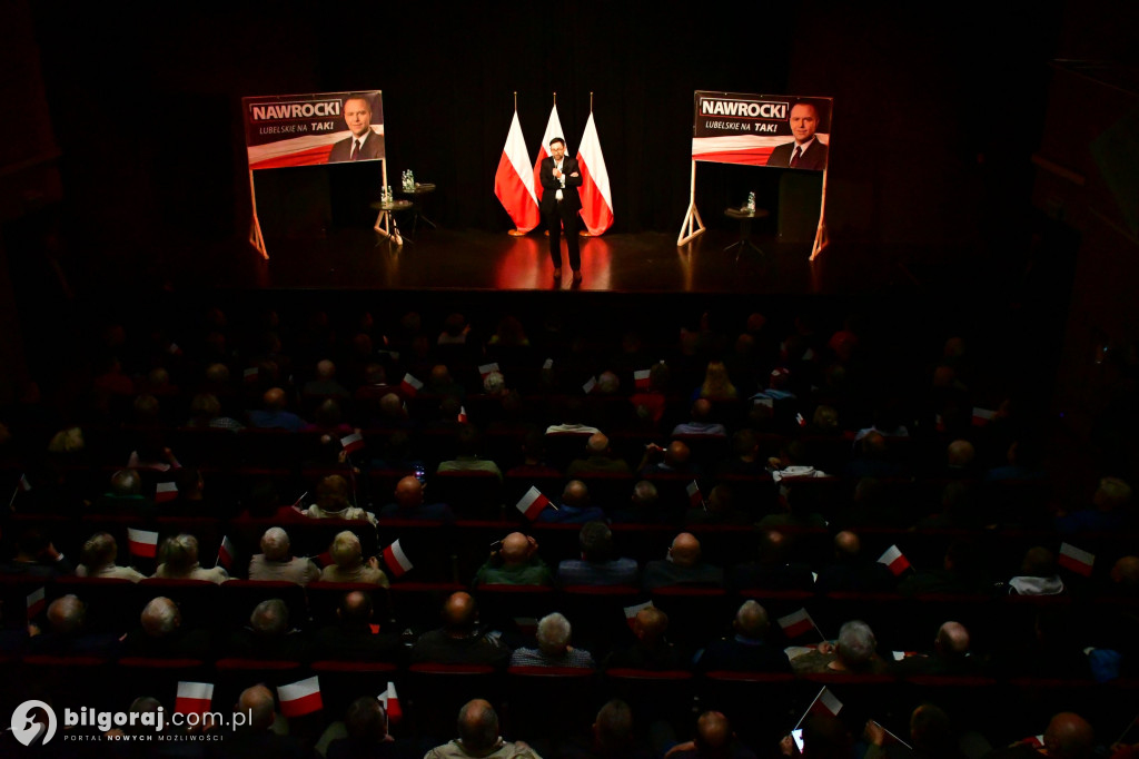 Morawiecki, Czarnek i Obajtek w Biłgoraju