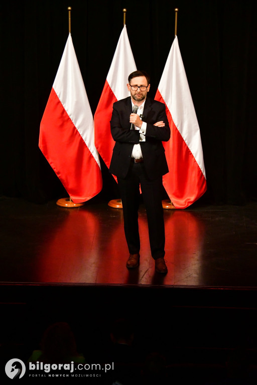 Morawiecki, Czarnek i Obajtek w Biłgoraju