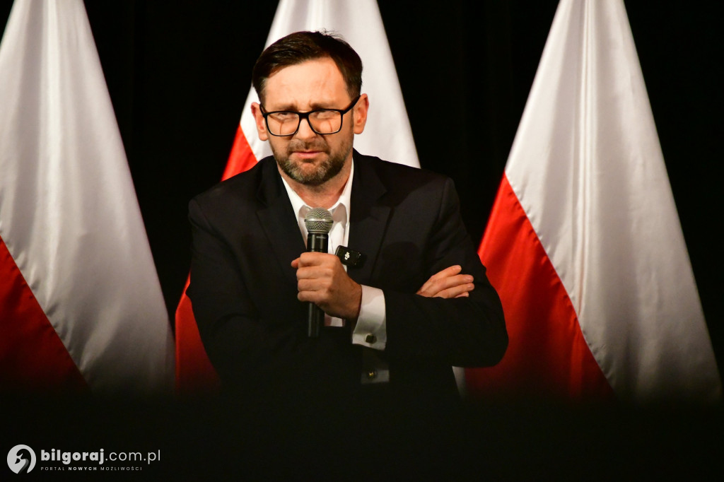 Morawiecki, Czarnek i Obajtek w Biłgoraju