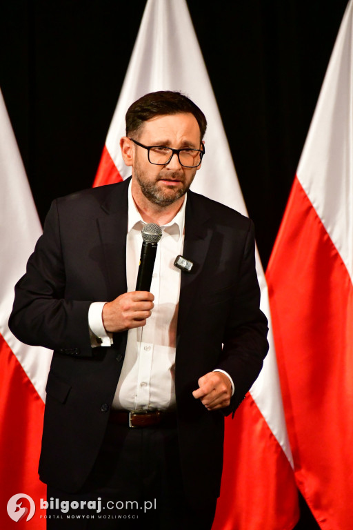 Morawiecki, Czarnek i Obajtek w Biłgoraju