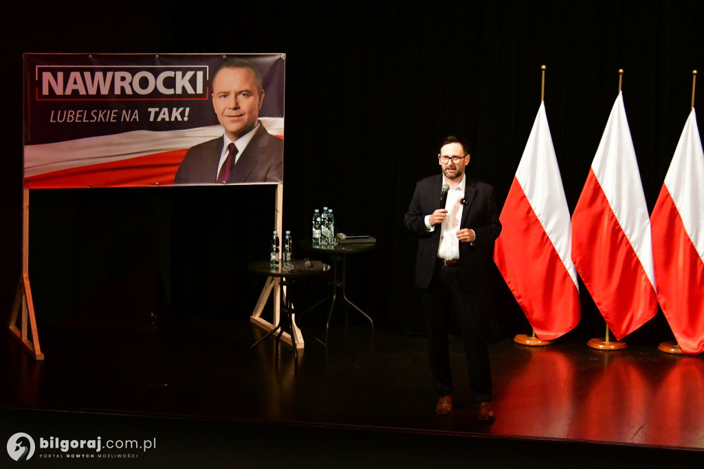 Morawiecki, Czarnek i Obajtek w Biłgoraju