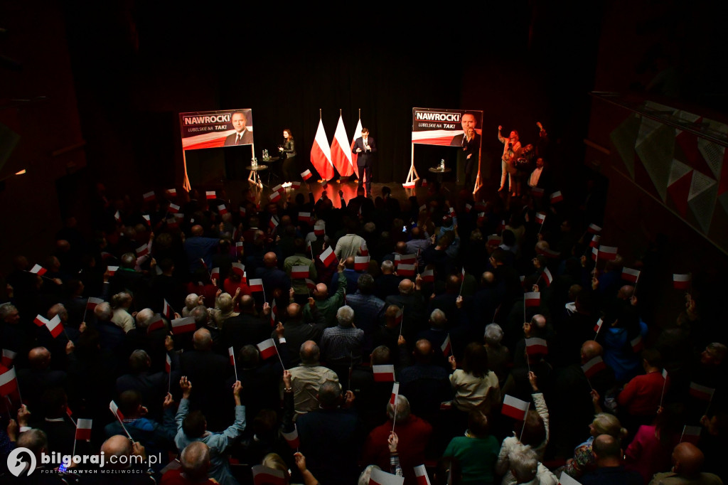 Morawiecki, Czarnek i Obajtek w Biłgoraju