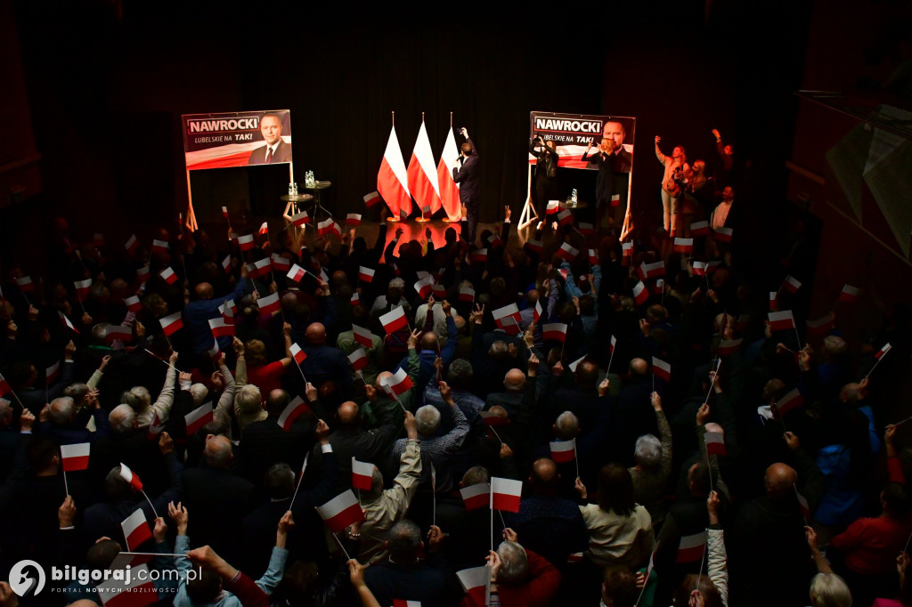 Morawiecki, Czarnek i Obajtek w Biłgoraju