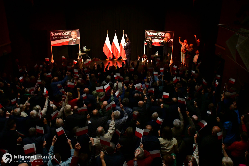 Morawiecki, Czarnek i Obajtek w Biłgoraju