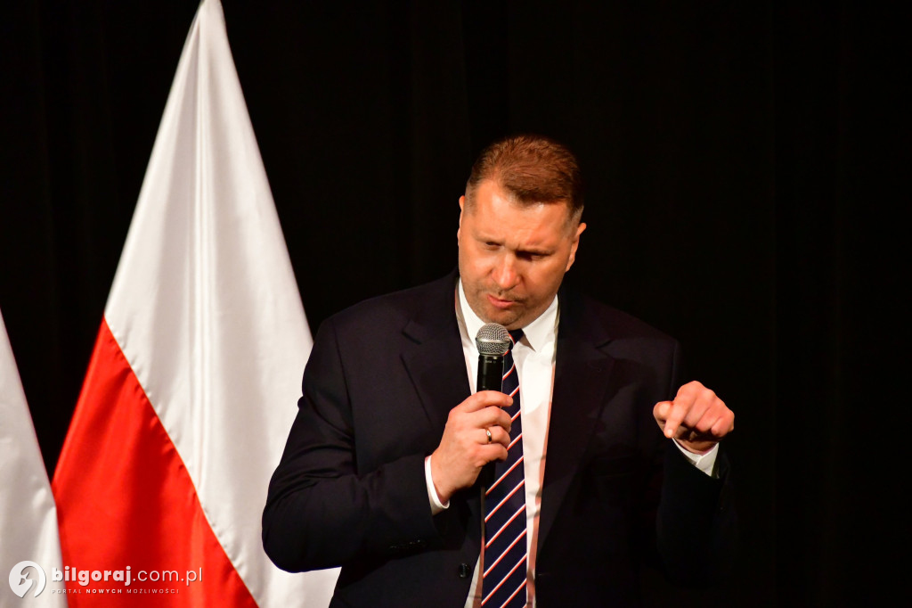 Morawiecki, Czarnek i Obajtek w Biłgoraju