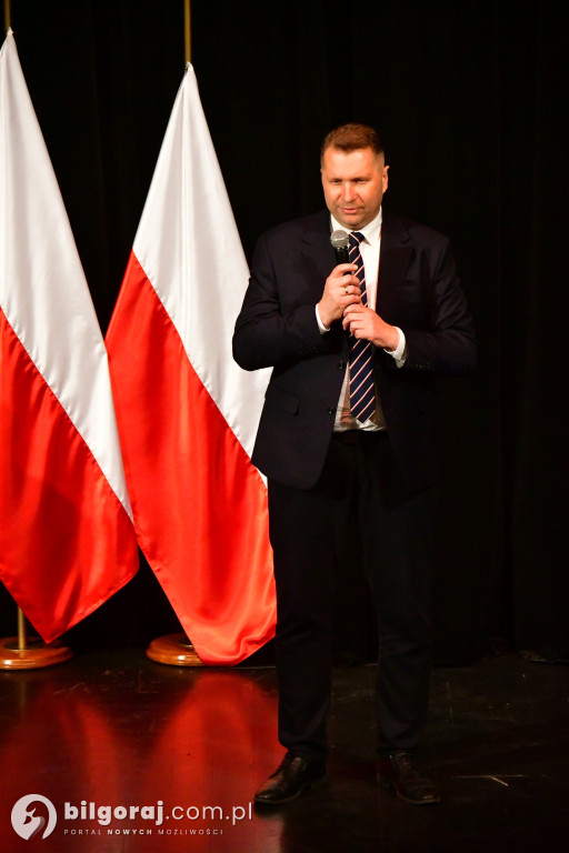 Morawiecki, Czarnek i Obajtek w Biłgoraju