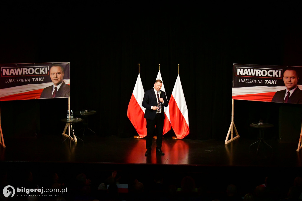 Morawiecki, Czarnek i Obajtek w Biłgoraju