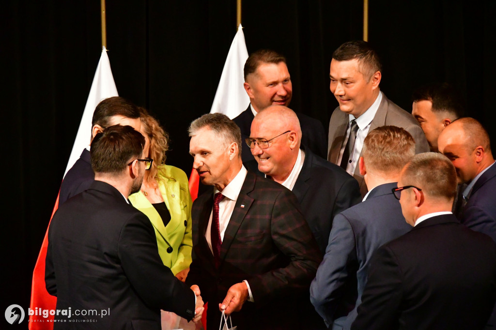 Morawiecki, Czarnek i Obajtek w Biłgoraju