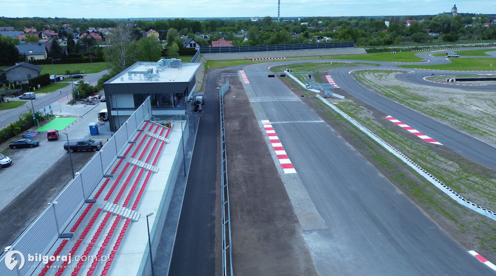 Biłgorajski Autodrom z lotu ptaka