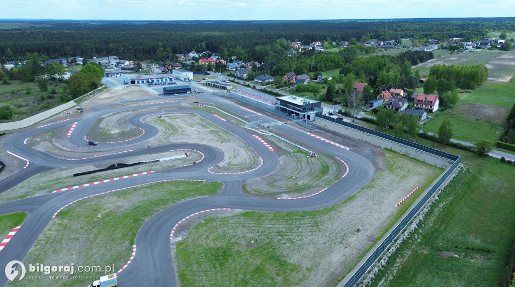 Biłgorajski Autodrom z lotu ptaka