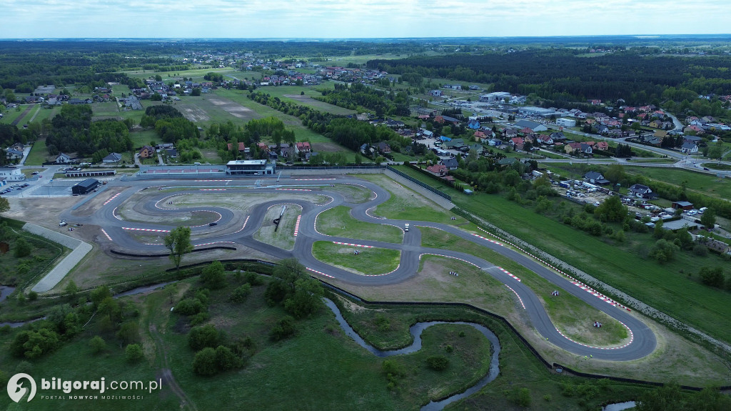 Biłgorajski Autodrom z lotu ptaka