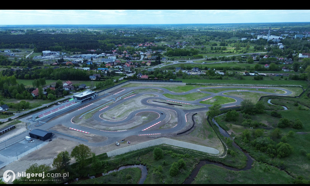 Biłgorajski Autodrom z lotu ptaka