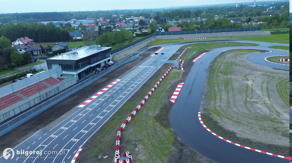 Biłgorajski Autodrom z lotu ptaka