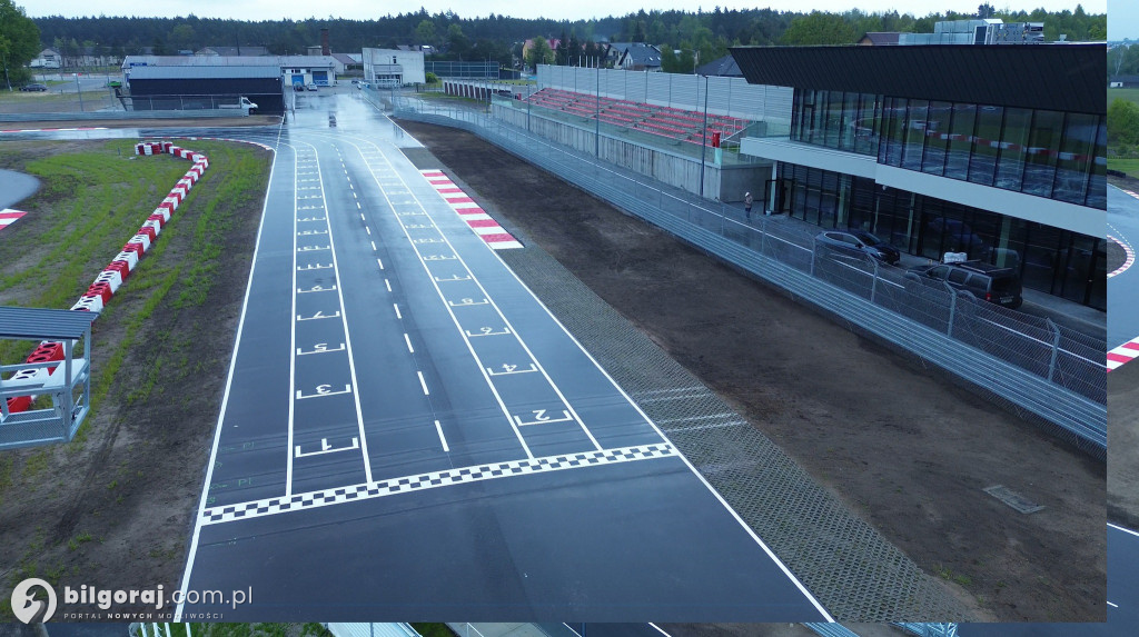 Biłgorajski Autodrom z lotu ptaka
