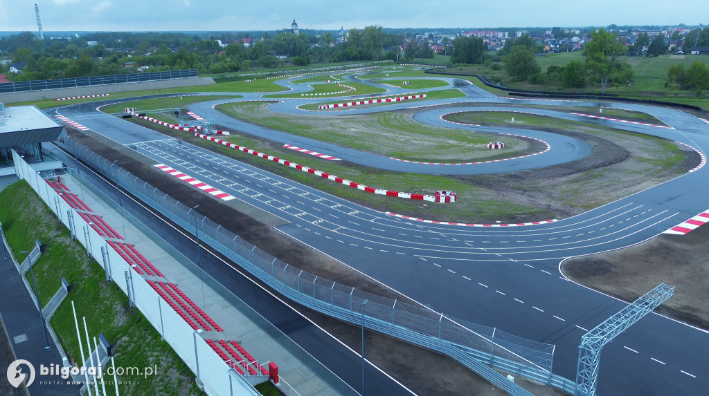 Biłgorajski Autodrom z lotu ptaka