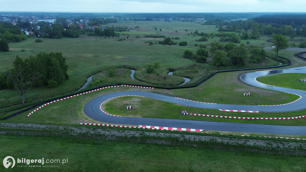 Biłgorajski Autodrom z lotu ptaka
