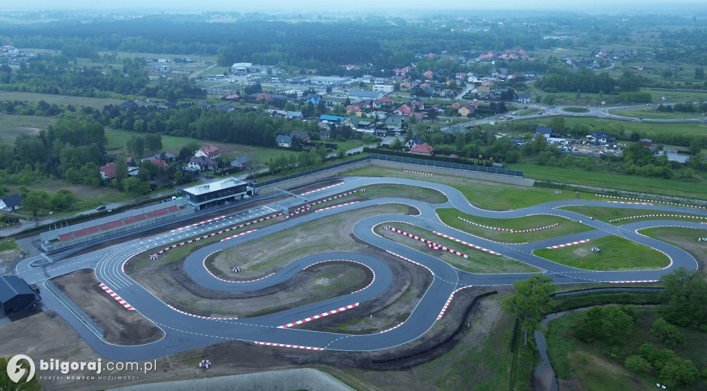 Biłgorajski Autodrom z lotu ptaka