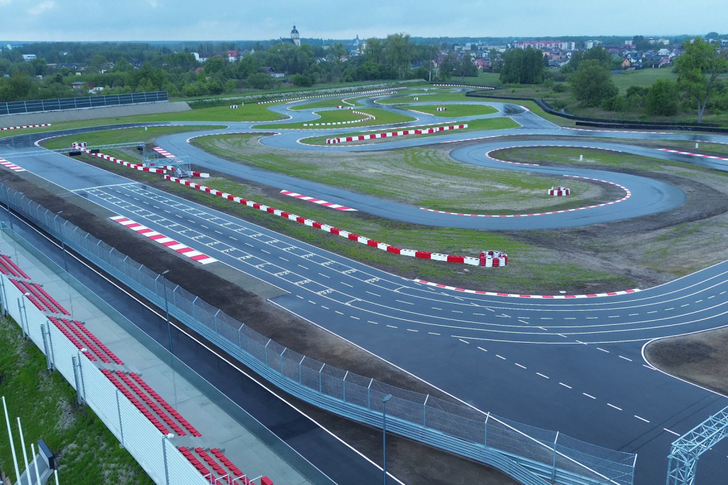 Biłgorajski Autodrom z lotu ptaka
