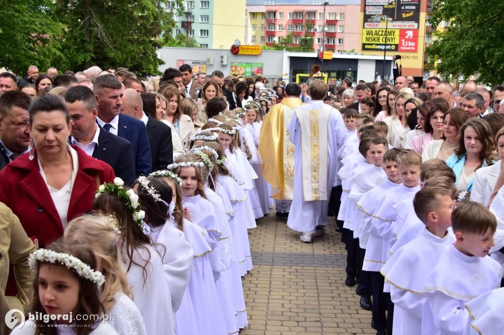 Uroczystość I Komunii Świętej w sanktuarium w Biłgoraju