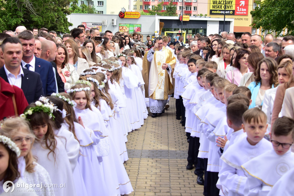 Uroczystość I Komunii Świętej w sanktuarium w Biłgoraju