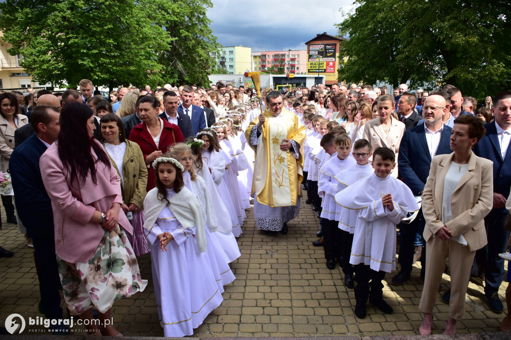 Uroczystość I Komunii Świętej w sanktuarium w Biłgoraju