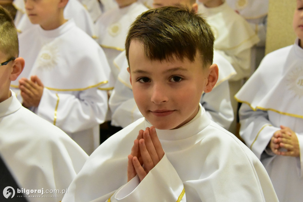 Uroczystość I Komunii Świętej w sanktuarium w Biłgoraju